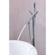 ANZZI Havasu 2-Handle Claw Foot Tub Faucet with Hand Shower