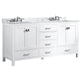 V-CHN011-72-X - ANZZI Chateau 72 in. W x 36 in. H Bathroom Bath Vanity Set in Rich White