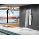 SP-AZ075 - ANZZI Coastal Series 44 in. Full Body Shower Panel System with Heavy Rain Shower and Body Jets and Spray Wand in Brushed Steel