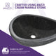 ANZZI Opal Peak Vessel Sink in Desert Black