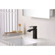 L-AZ037MB - ANZZI Revere Series Single Hole Single-Handle Low-Arc Bathroom Faucet in Matte Black