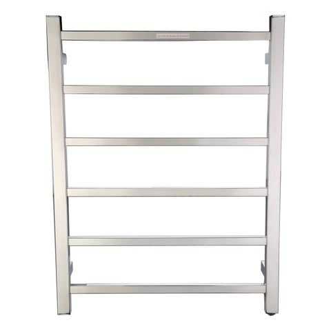 ANZZI Charles Series 6-Bar Stainless Steel Wall Mounted Electric Towel Warmer Rack