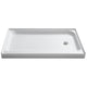 SB-AZ03RD - ANZZI Tier 32 x 60  in. Right Drain Single Threshold Shower Base in White