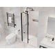 SD-AZ14-01MB - ANZZI Romance 72-in. x 33.5-in. Frameless Swinging Shower Door in Matte Black