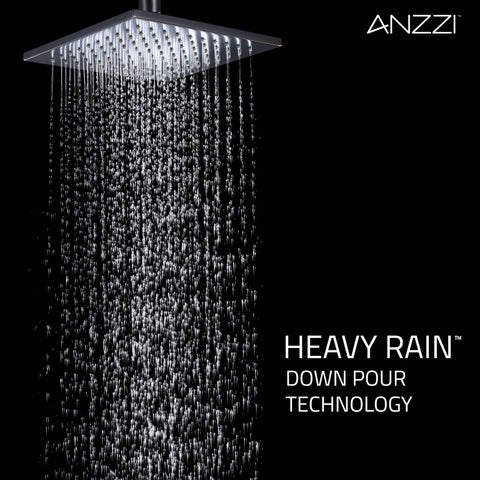 ANZZI Viace Series 1-Spray 8 in. Fixed Showerhead