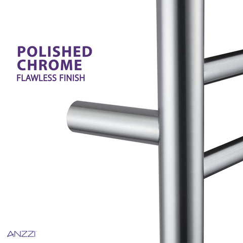 ANZZI Bali Series 10-Bar Stainless Steel Wall Mounted Towel Warmer