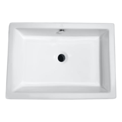 ANZZI Deux Series Ceramic Vessel Sink in White