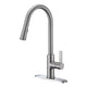 KF-AZ1675BN - ANZZI Serena Single Handle Pull-Down Sprayer Kitchen Faucet in Brushed Nickel