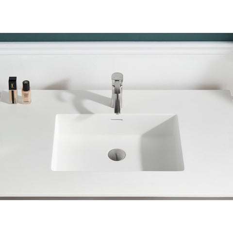 ANZZI Orchard 36 in. Console Sink with Glossy White Counter Top