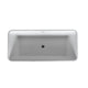 FT501-0025 - ANZZI Cenere 4.9 ft. Solid Surface Classic Soaking Bathtub in Matte White and Kros Faucet in Chrome