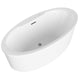 ANZZI Jarvis Series 67" Air Jetted Freestanding Acrylic Bathtub in White