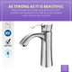 Single Hole Single-Handle Mid-Arc Bathroom Faucet in Brushed Nickel