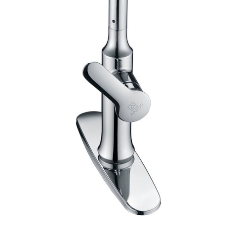 KF-AZ1068CH - ANZZI Cresent Single Handle Pull-Down Sprayer Kitchen Faucet in Polished Chrome