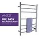 ANZZI Gown 7-Bar Stainless Steel Wall Mounted Towel Warmer