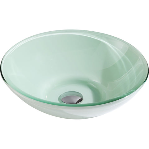 LS-AZ8126 - ANZZI Raider Series Deco-Glass Vessel Sink in Lustrous Light Green