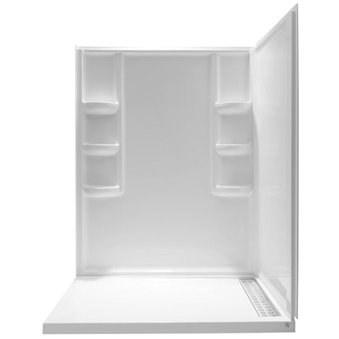 Lex-Class 60 in. x 74 in. Shower Wall Surround and Base