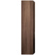 55 in H x 12 in W Bath Vanity Side Cabinet in Dark Brown