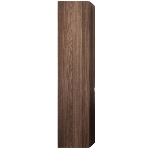 55 in H x 12 in W Bath Vanity Side Cabinet in Dark Brown