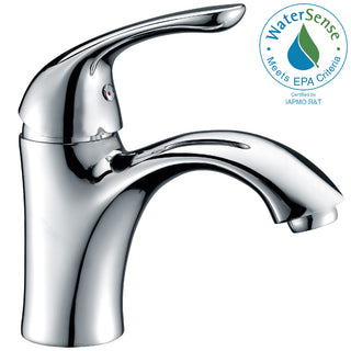 L-AZ011 - ANZZI Clavier Series Single Hole Single-Handle Mid-Arc Bathroom Faucet in Polished Chrome