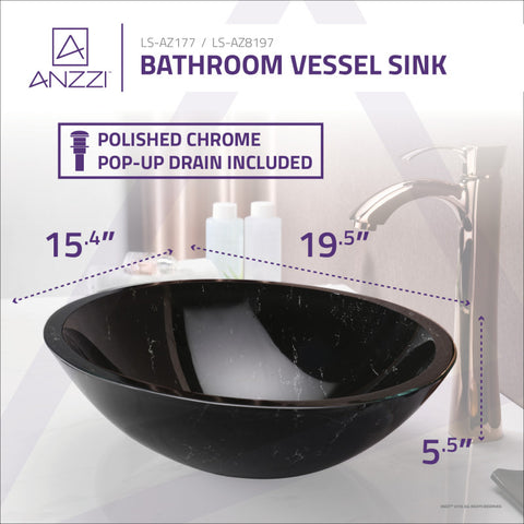 ANZZI Lepea Series Vessel Sink