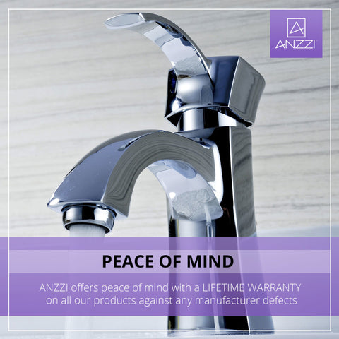 ANZZI Alto Series Single Hole Single-Handle Mid-Arc Bathroom Faucet