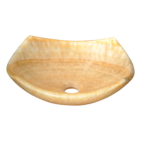 LS-AZ315 - ANZZI Flavescent Visage Natural Stone Vessel Sink in Cream Jade