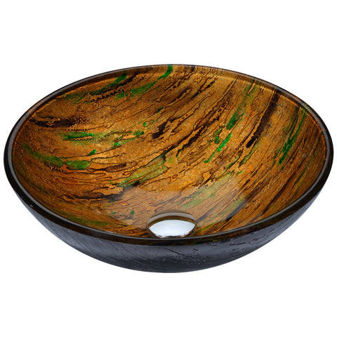 S177 - ANZZI Gwazeni Series Vessel Sink in Shifting Earth