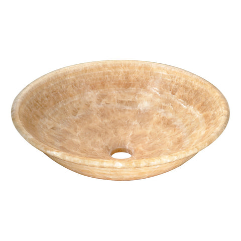 LS-AZ317 - ANZZI Flavescent Crown Natural Stone Vessel Sink in Cream Jade