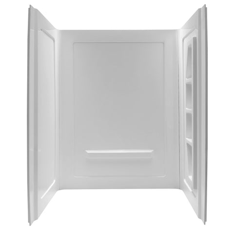 SW-AZ8077 - ANZZI Rose 60 in. x 36 in. x 74 in. 3-piece DIY Friendly Alcove Shower Surround in White