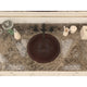 Antakya 16 in. Drop-in Round Bathroom Sink in Hammered Antique Copper