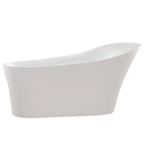 FT-AZ092 - ANZZI Maple Series 5.58 ft. Freestanding Bathtub in White