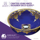 Sauano Series Vessel Sink in Royal Blue