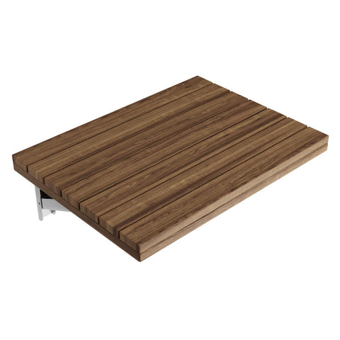 AC-AZ8209 - ANZZI Shoren 16.93 in. Teak Wall Mounted Folding Shower Seat