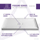 Fissure Base Series 48 in. L x 36 in. W Alcove Shower Shower Pan Base with Center Drain in Glossy White Marine Acrylic