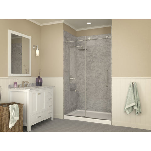 SB-AZ015WV - ANZZI Forum Series 48 in. x 32 in. Shower Base in White