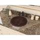 BS-005 - ANZZI Antakya 16 in. Drop-in Round Bathroom Sink in Hammered Antique Copper