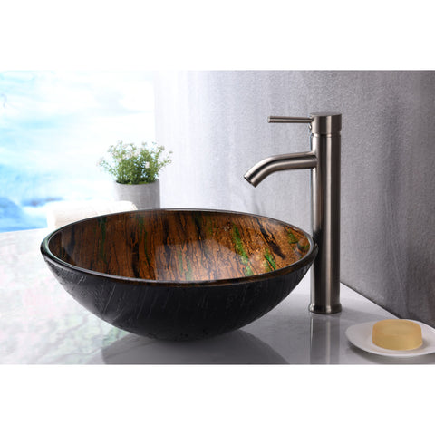 S177 - ANZZI Gwazeni Series Vessel Sink in Shifting Earth