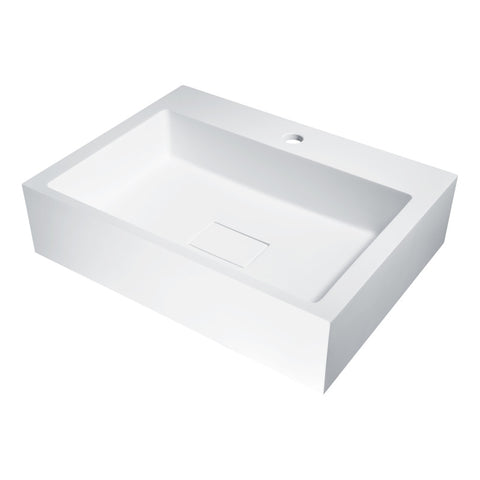 LS-AZ519 - ANZZI Alcea Vessel Sink in Matte White