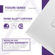 Fissure Base Series 48 in. L x 36 in. W Alcove Shower Shower Pan Base with Center Drain in Glossy White Marine Acrylic