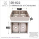 Bengal Farmhouse Handmade Copper 33 in. 50/50 Double Bowl Kitchen Sink in Hammered Nickel