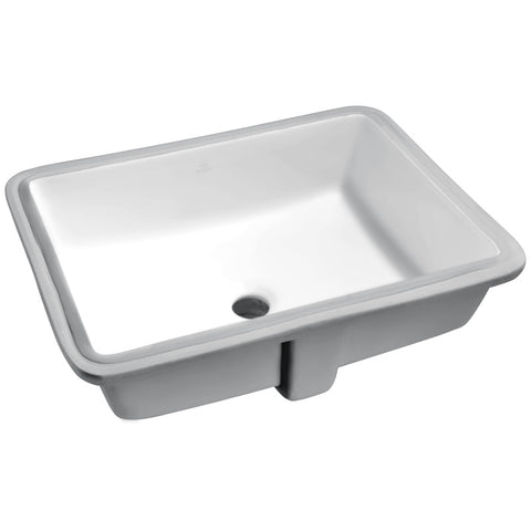 LS-AZ128 - ANZZI Dahlia Series 19.5 in. Ceramic Undermount Sink Basin in White