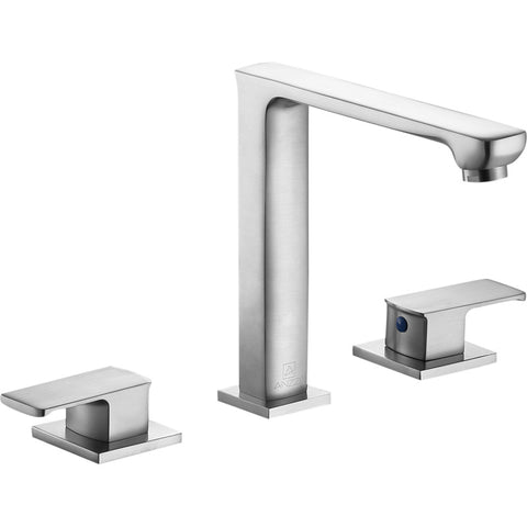 Alpine 8 in. Widespread 2-Handle Bathroom Faucet in Brushed Nickel