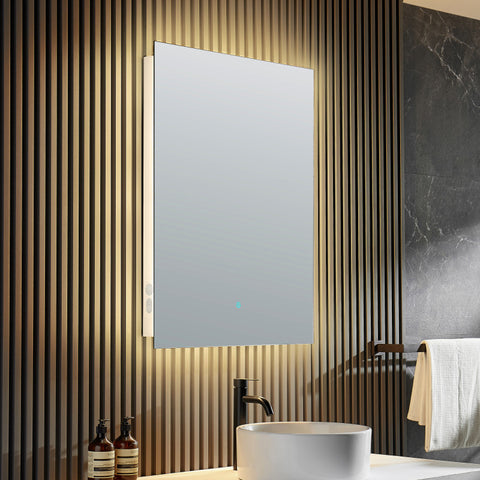 BA-LMDFXBT005WH - ANZZI Stellar 36 in. H x 28 in. W Frameless LED Bathroom Mirror