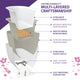 Lori Series 71 in. L x 36 in. W Acrylic Freestanding Air Bathtub with Center Drain in White