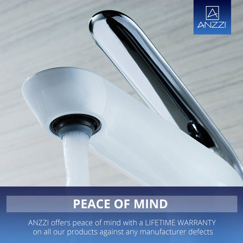 ANZZI Etude Series Single Hole Single-Handle Low-Arc Bathroom Faucet