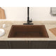 Gilbert Drop-in Handmade Copper 31 in. 0-Hole Single Bowl Kitchen Sink in Hammered Antique Copper