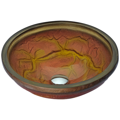 LS-AZ218 - ANZZI Alto Series Vessel Sink in Molten Gold