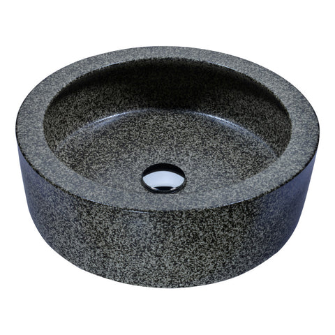 LS-AZ182 - ANZZI Black Desert Crown Vessel Sink in Speckled Stone