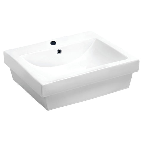 LS-AZ117 - ANZZI Neptune Series Ceramic Vessel Sink White