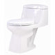 T1-AZ061 - ANZZI Templar 1-piece 1.28 GPF Single Flush Elongated Toilet in White